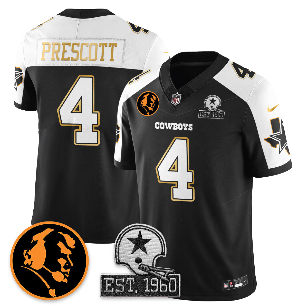 DAL Vapor Limited Gold Jersey - John Madden Patch - image 10