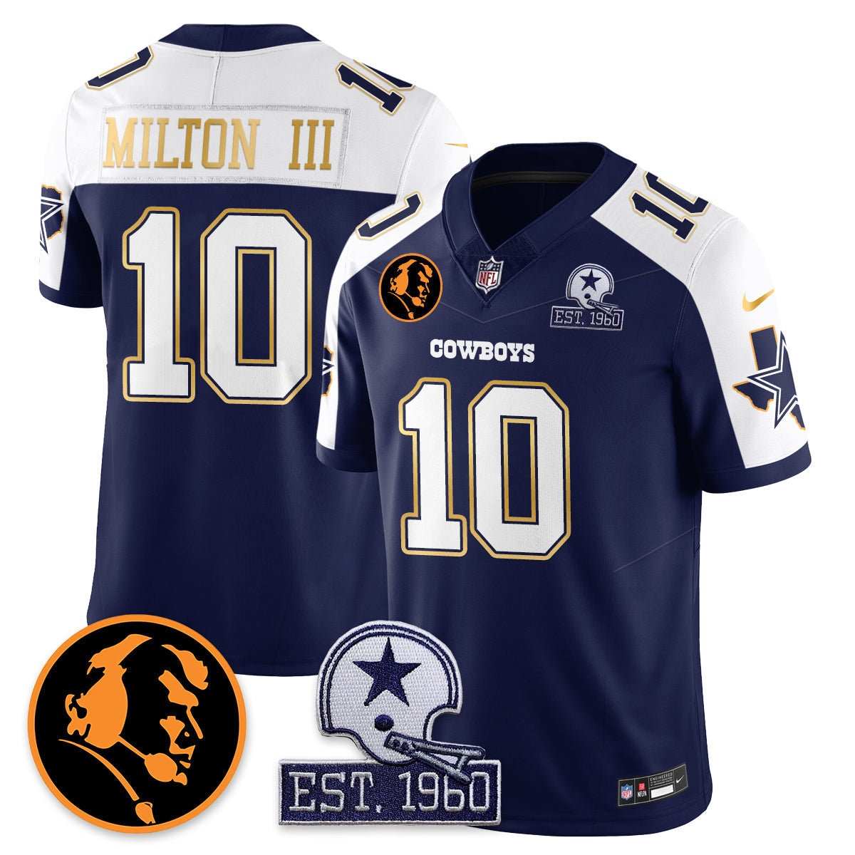DAL Vapor Limited Gold Jersey - John Madden Patch - image 6