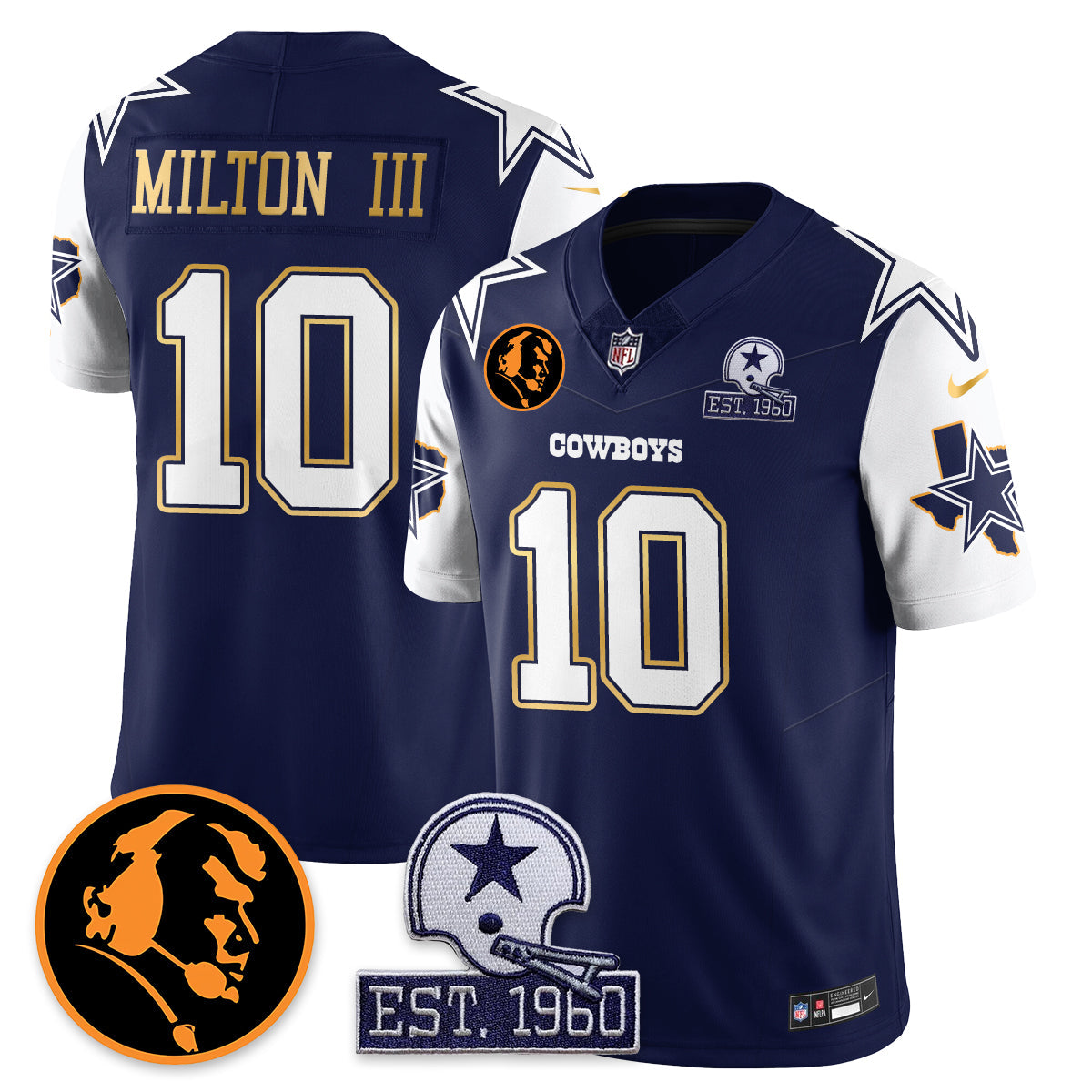 DAL Vapor Limited Gold Jersey - John Madden Patch - image 22