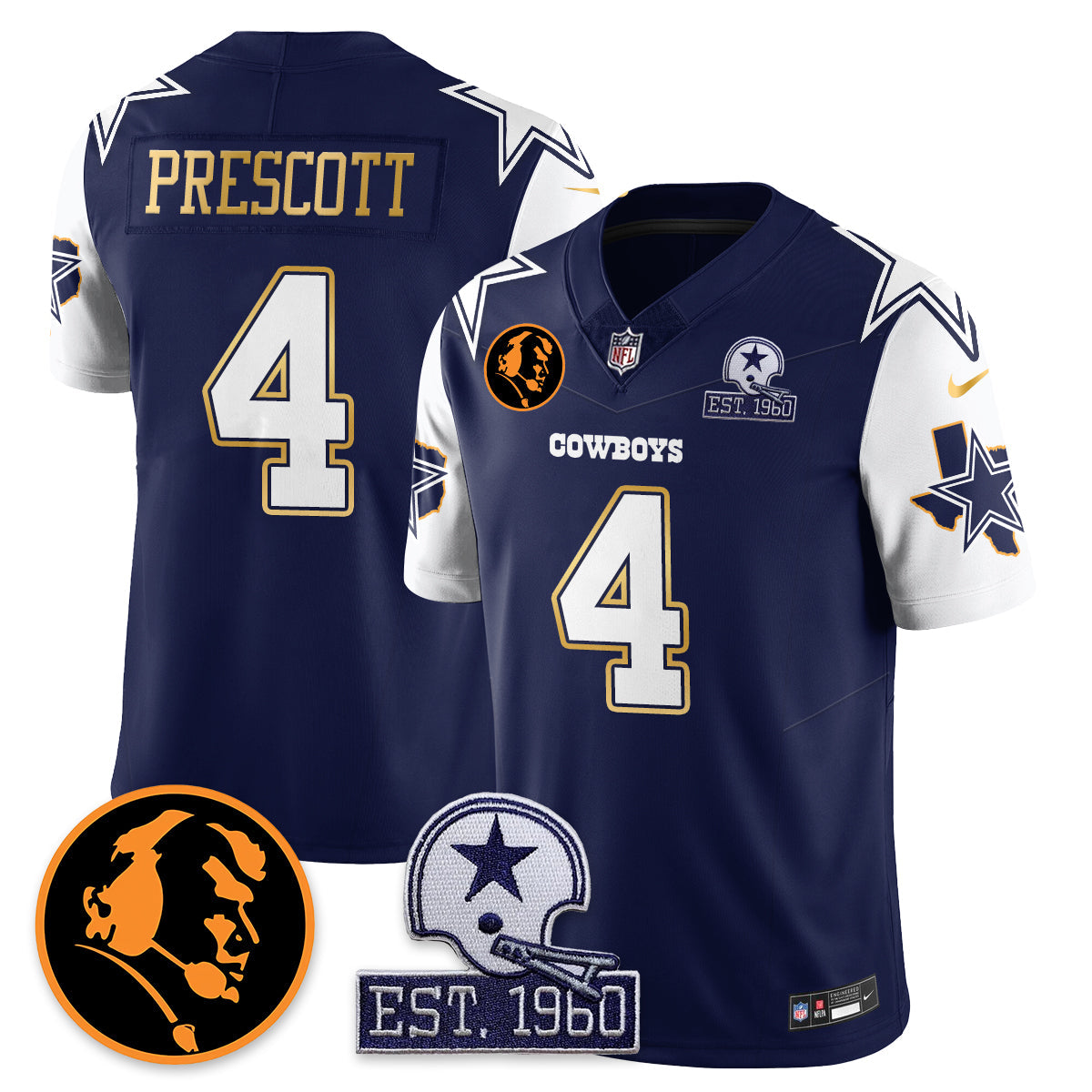 DAL Vapor Limited Gold Jersey - John Madden Patch - image 18