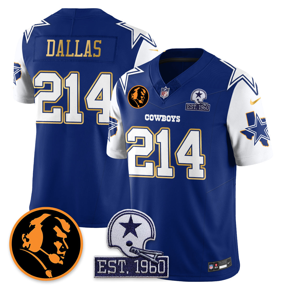 DAL Vapor Limited Gold Jersey - John Madden Patch - image 31