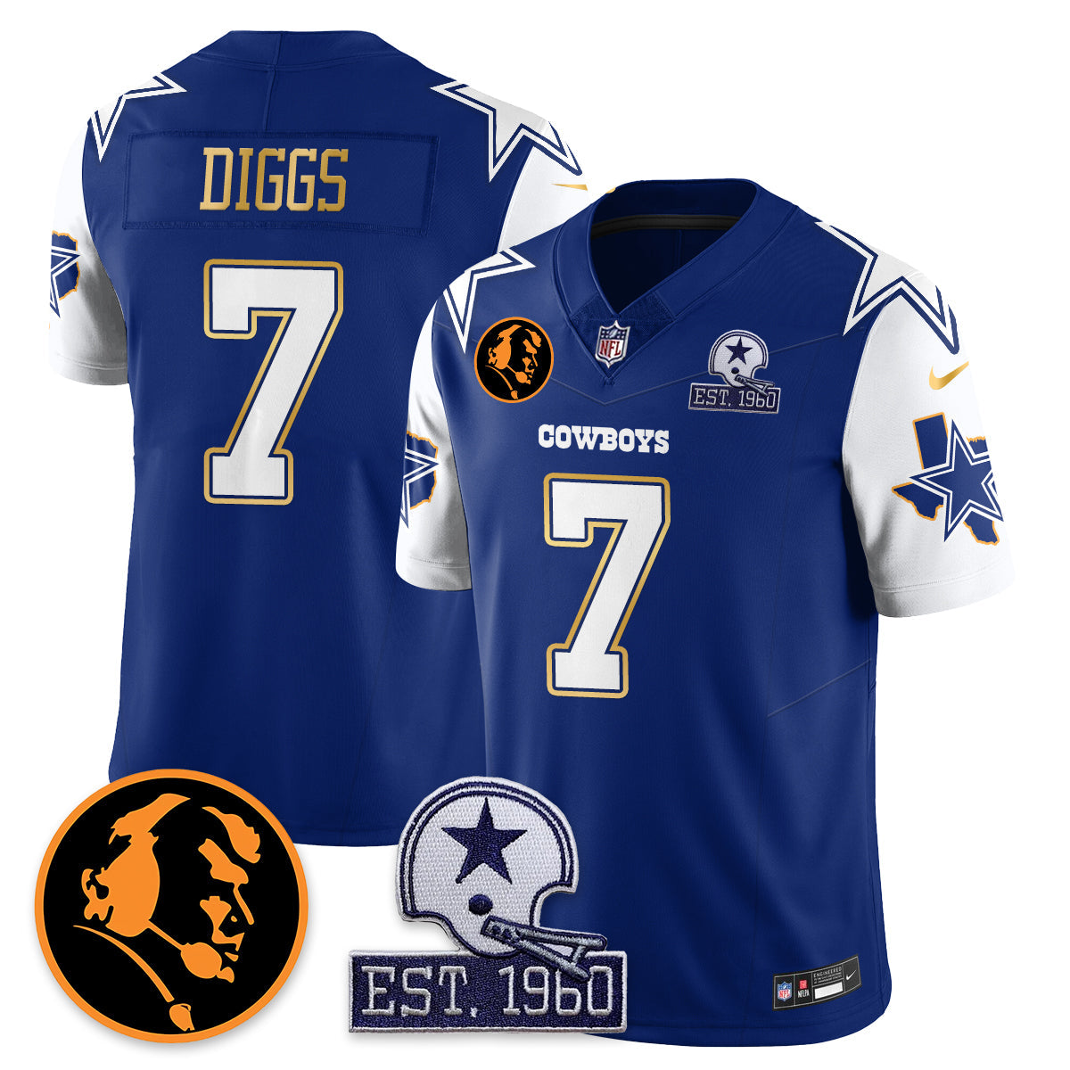 DAL Vapor Limited Gold Jersey - John Madden Patch - image 28
