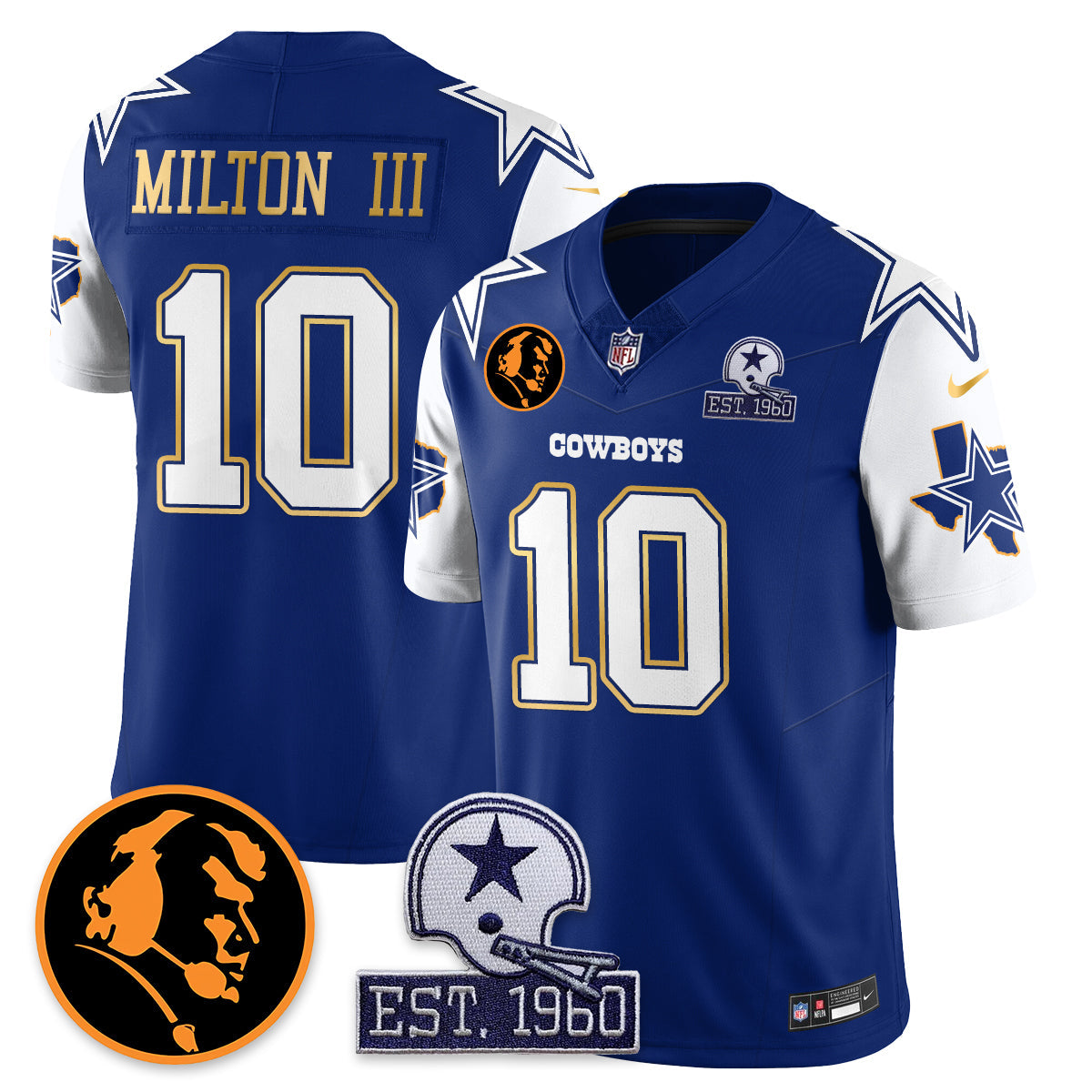 DAL Vapor Limited Gold Jersey - John Madden Patch - image 30
