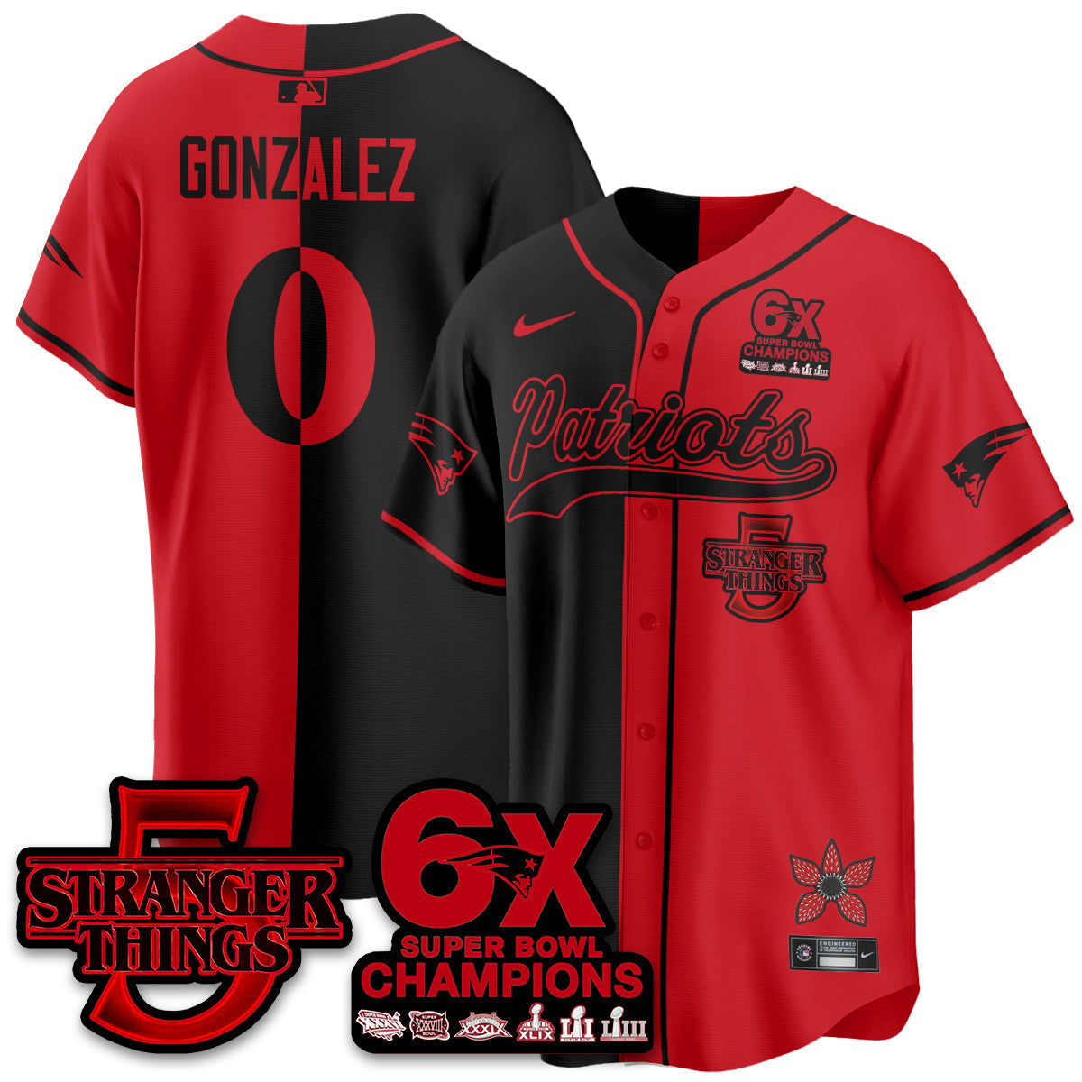NE Stranger Things Vapor Limited Baseball Jersey - All Stitched - image 31