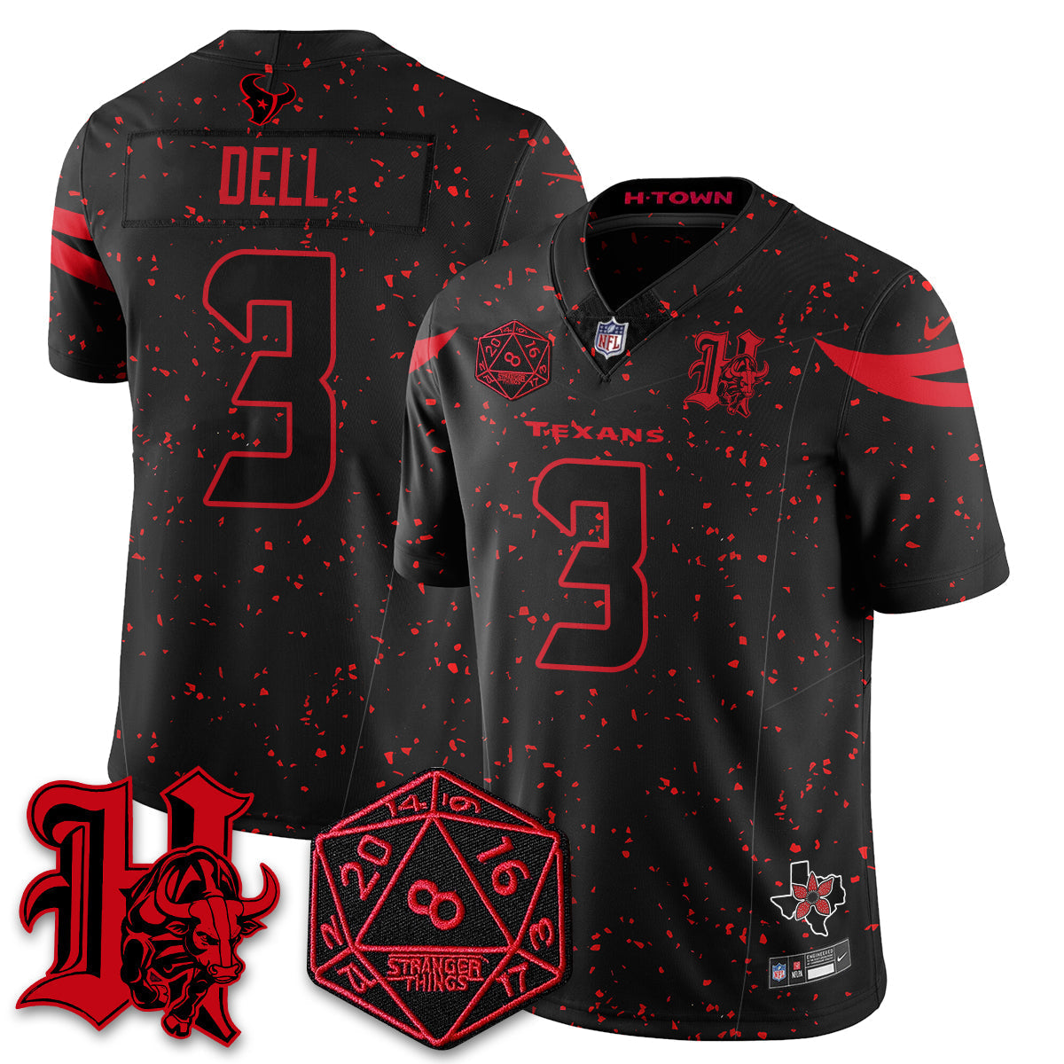 HOU 'Stranger Things Edition' Vapor Limited Jersey - image 16