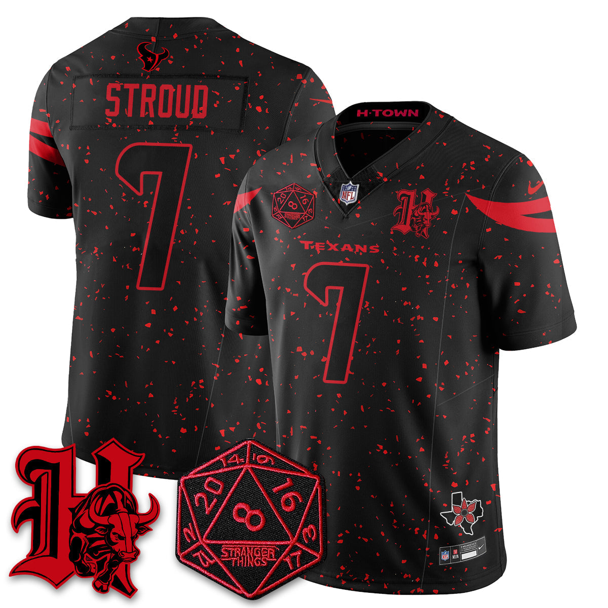 HOU 'Stranger Things Edition' Vapor Limited Jersey - image 12