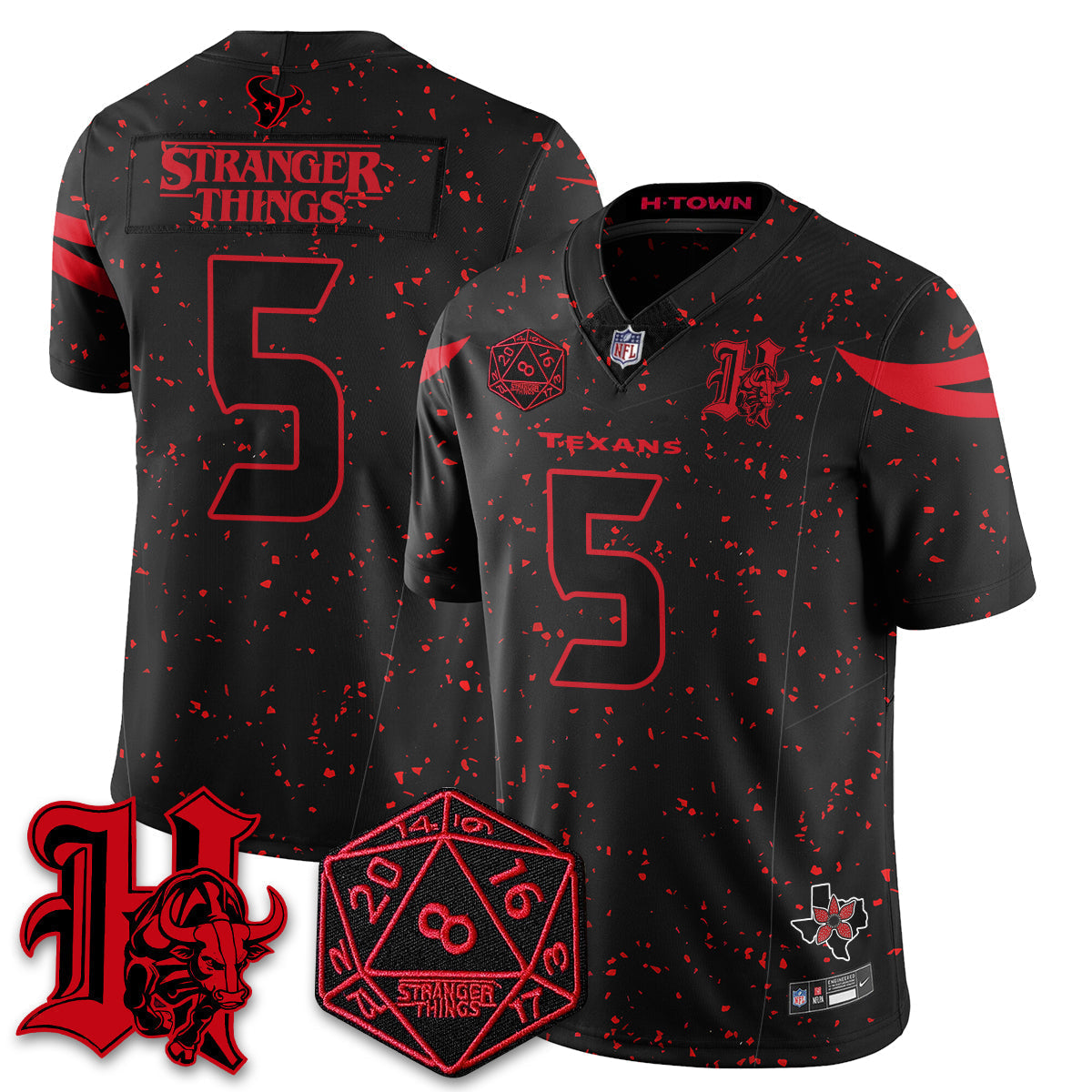 HOU 'Stranger Things Edition' Vapor Limited Jersey - image 22