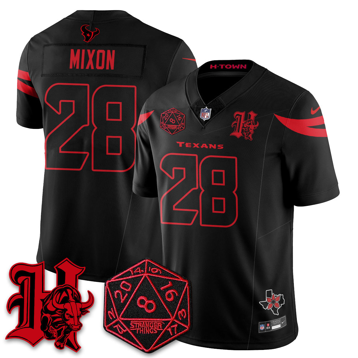 HOU 'Stranger Things Edition' Vapor Limited Jersey - image 6