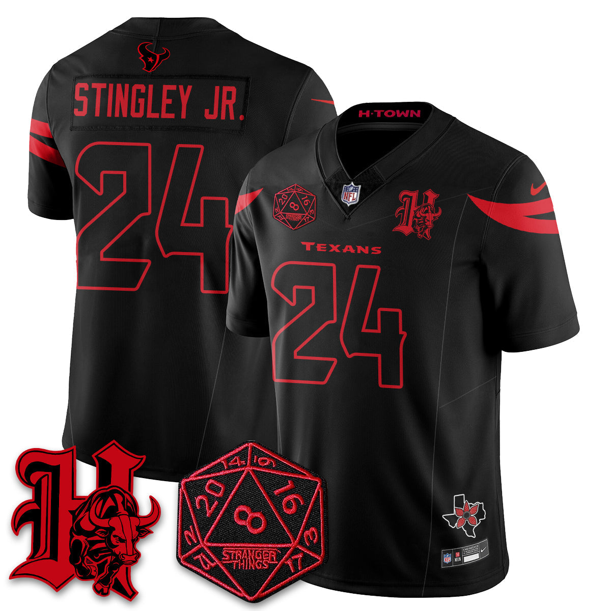 HOU 'Stranger Things Edition' Vapor Limited Jersey - image 3