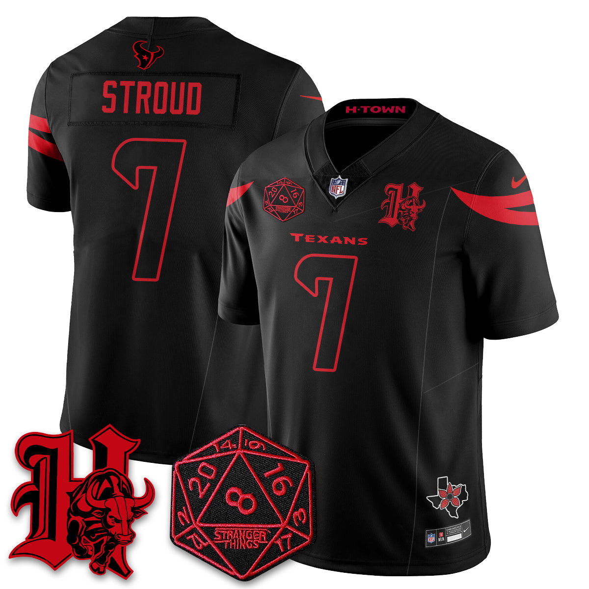 HOU 'Stranger Things Edition' Vapor Limited Jersey - image 1