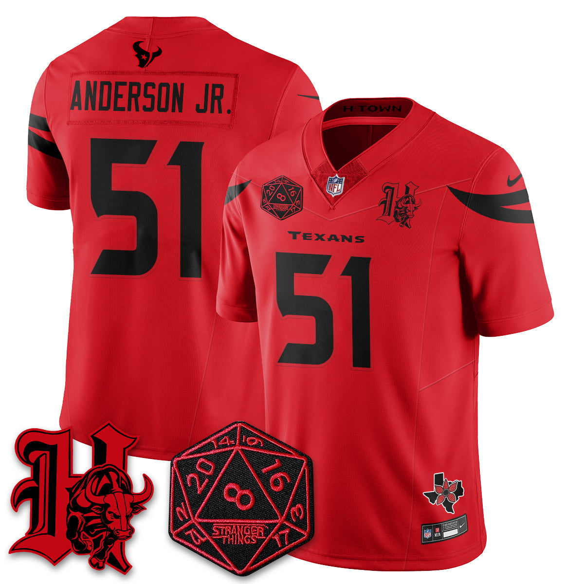 HOU 'Stranger Things Edition' Vapor Limited Jersey - image 32