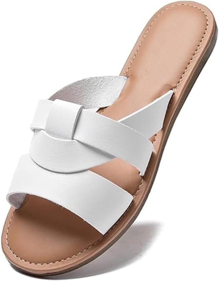 Everyday Woven-Strap Flat Slides — view 6