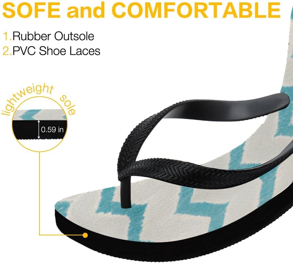 Tropical Pattern Beach Flip-Flops — view 29