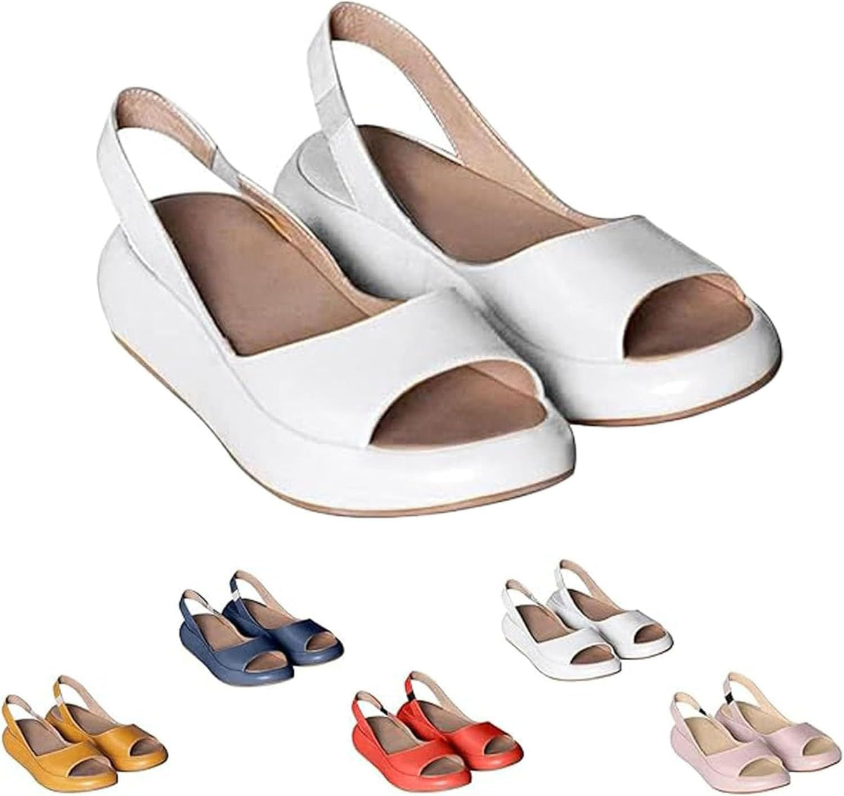 Slingback Platform Wedge Sandals — view 10