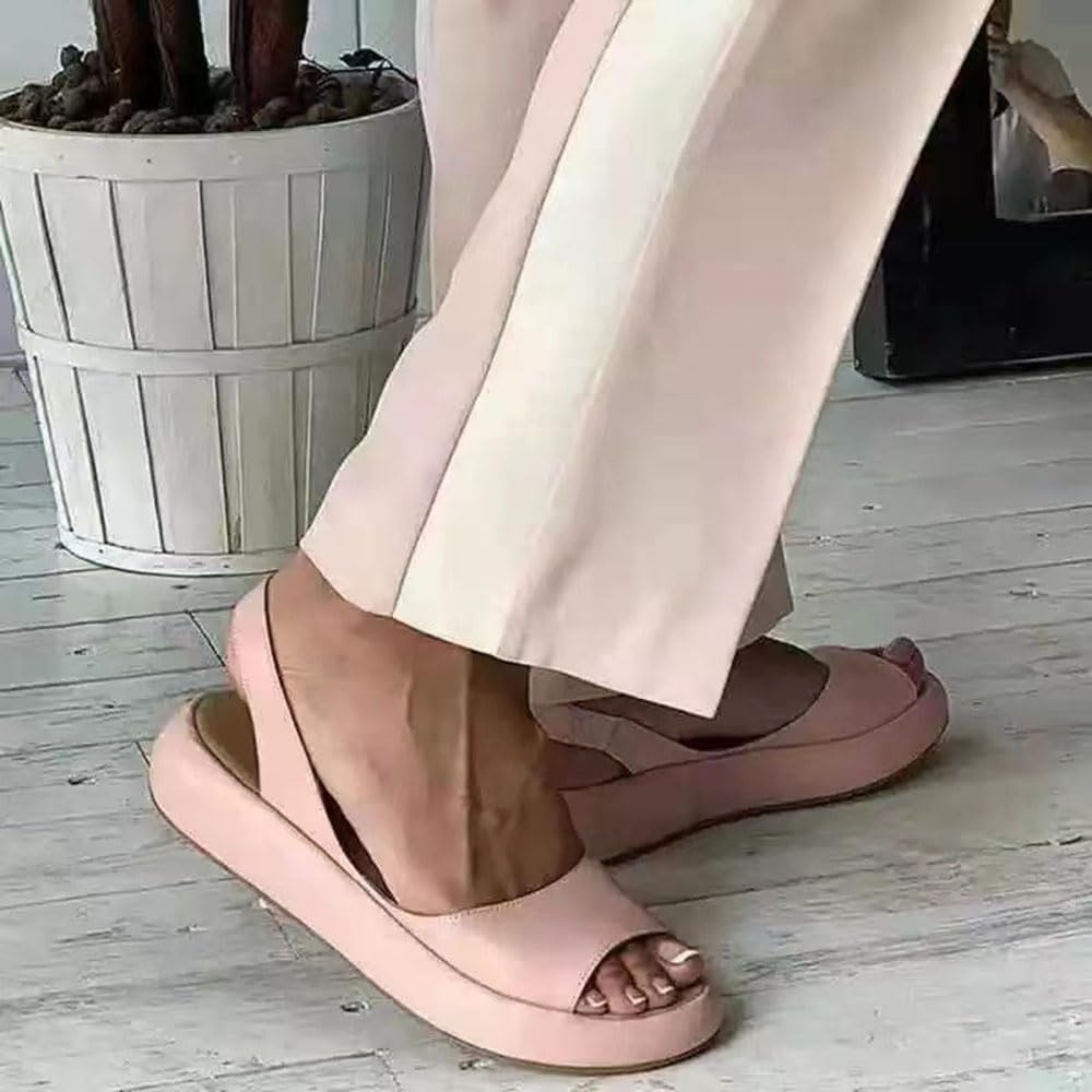 Slingback Platform Wedge Sandals — view 7