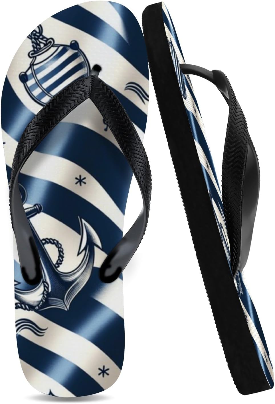 Tropical Pattern Beach Flip-Flops — view 13