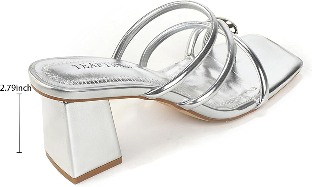 Square-Toe Thong Block-Heel Sandals — view 18