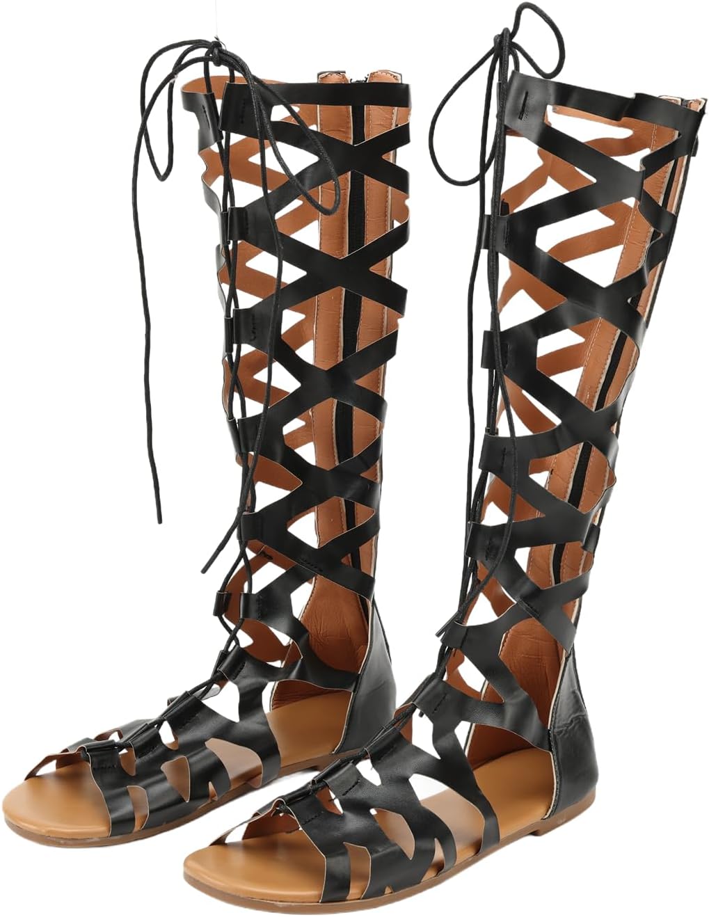 Lace-Up Tall Gladiator Sandals — view 1