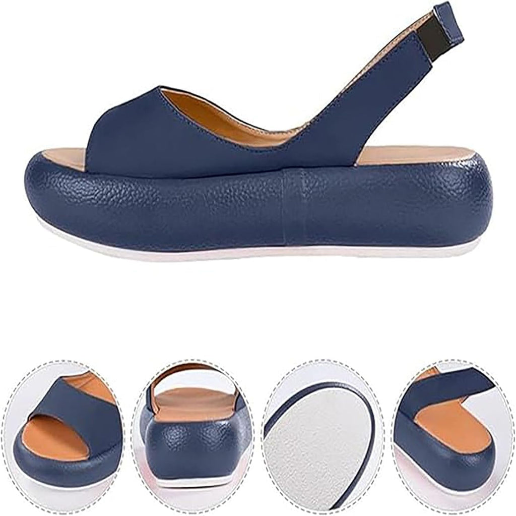 Slingback Platform Wedge Sandals — view 4