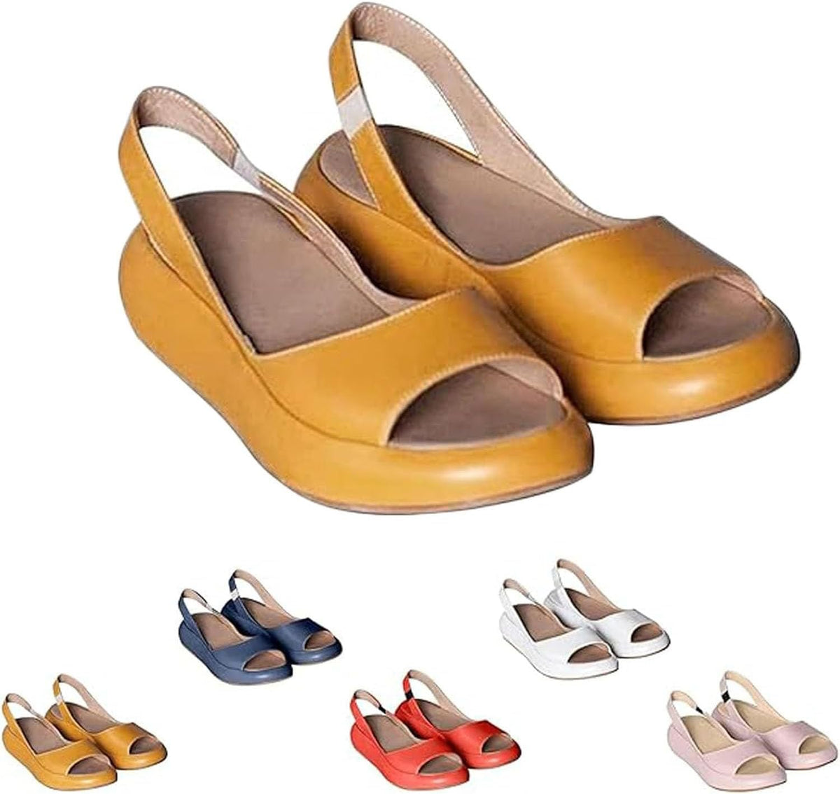 Slingback Platform Wedge Sandals — view 11