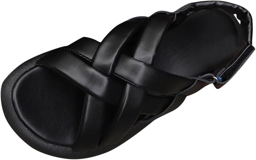 Padded Interwoven Flat Slide Sandals — view 1