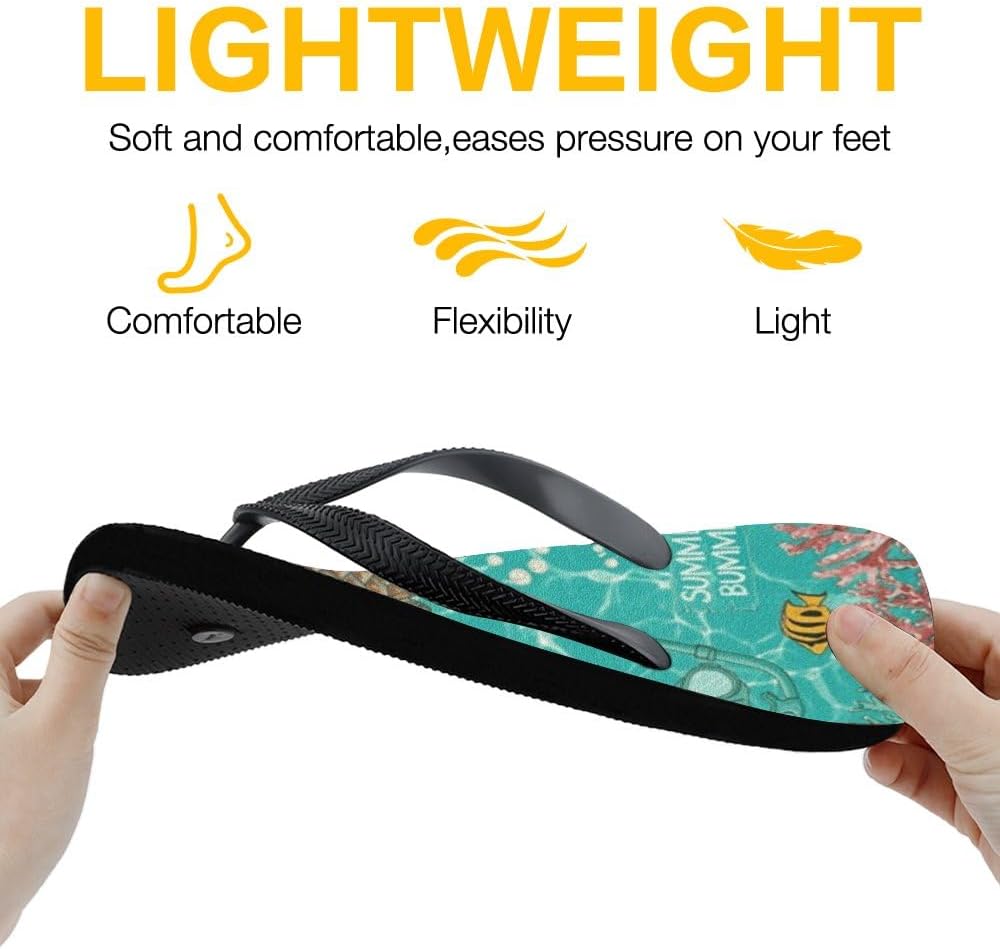 Tropical Pattern Beach Flip-Flops — view 22