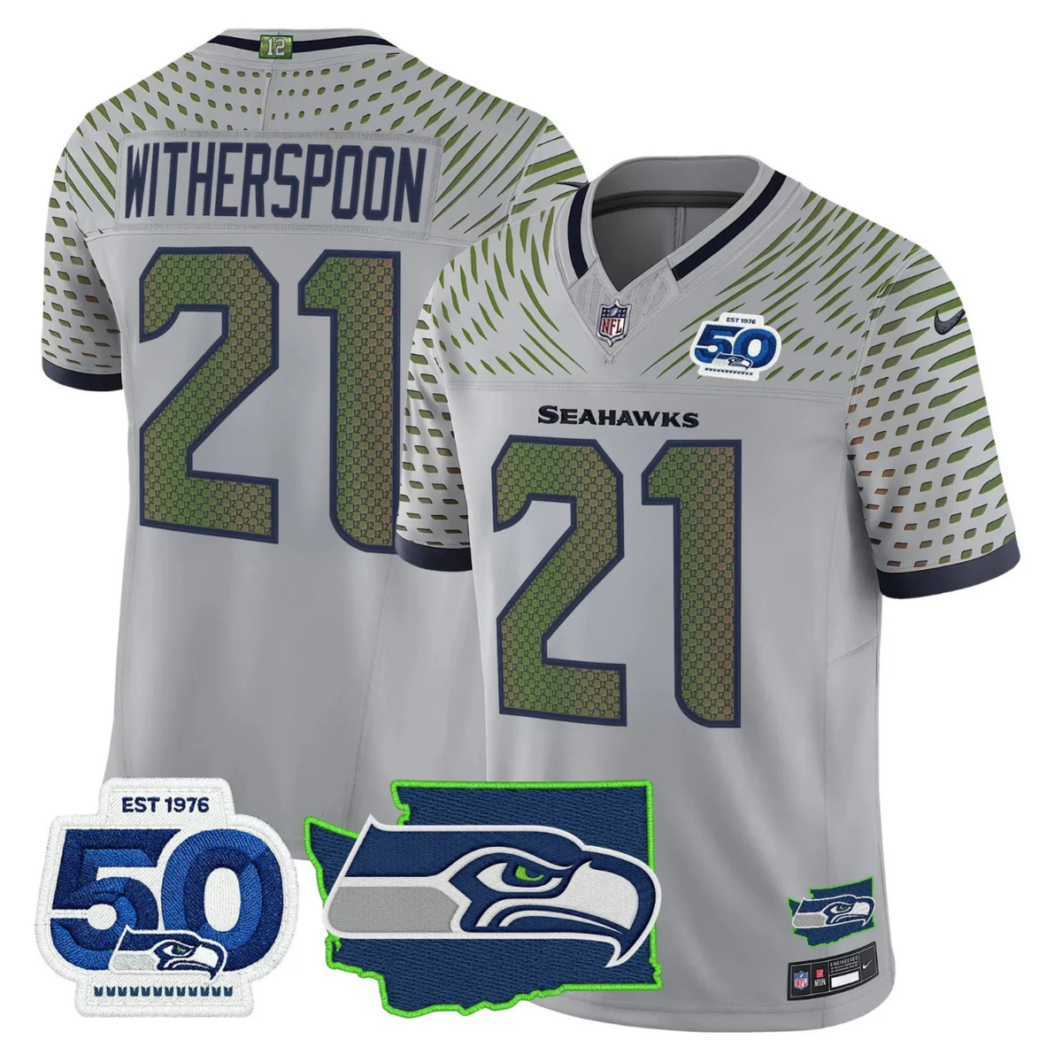 SEA 50th & NFC West Champions Patch Vapor Limited Jersey - image 13