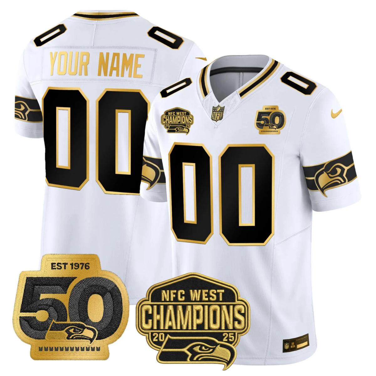 SEA 50th & NFC West Champions Patch Vapor Limited Jersey - image 33