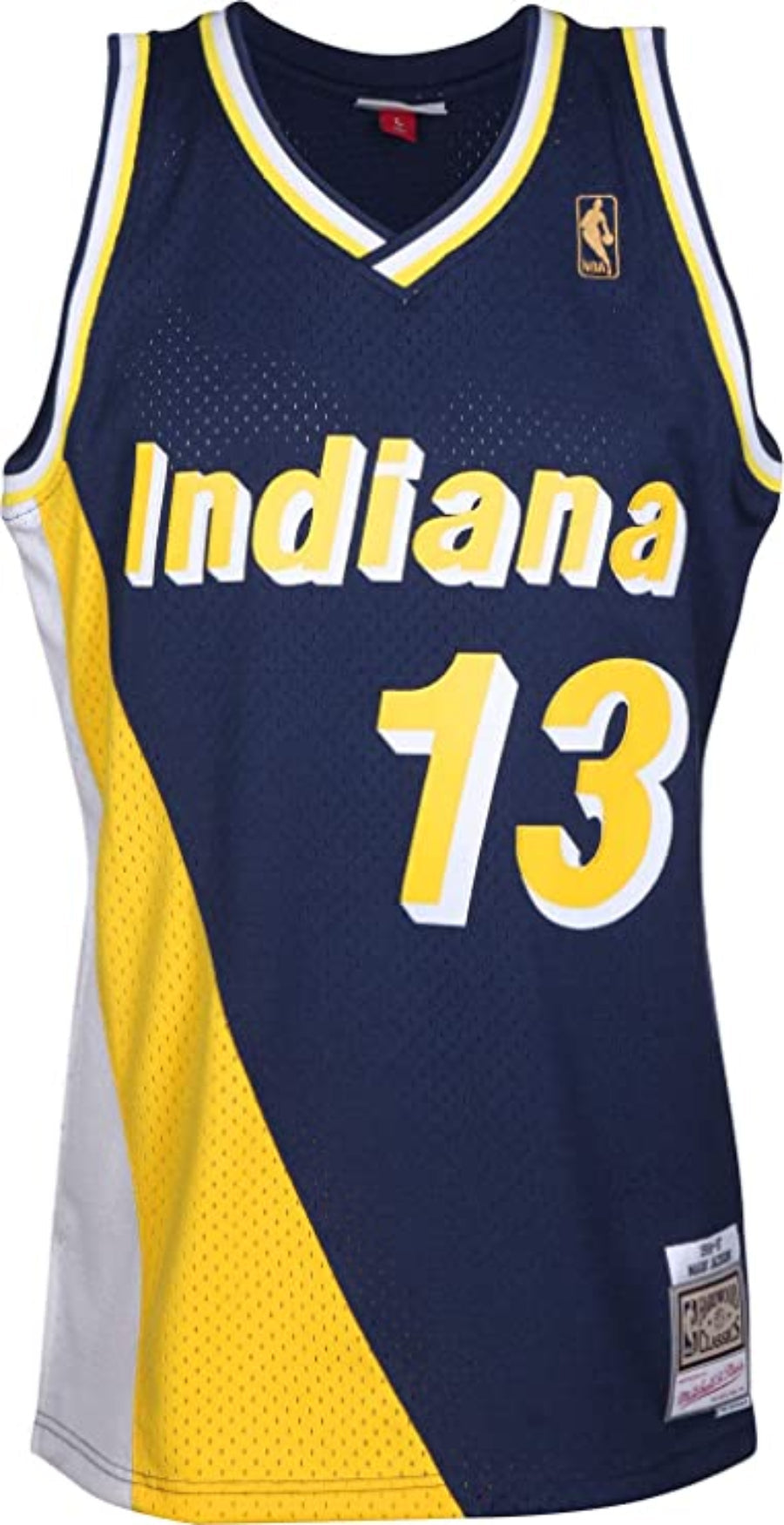 Men's Mark Jackson Indiana Pacers Mitchell & Ness 1996-97 Hardwood Classics Navy Swingman Jersey - image 1