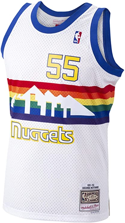 Men's Mitchell & Ness Dikembe Mutombo Denver Nuggets Men's White 1991-92 Swingman Jersey - image 2