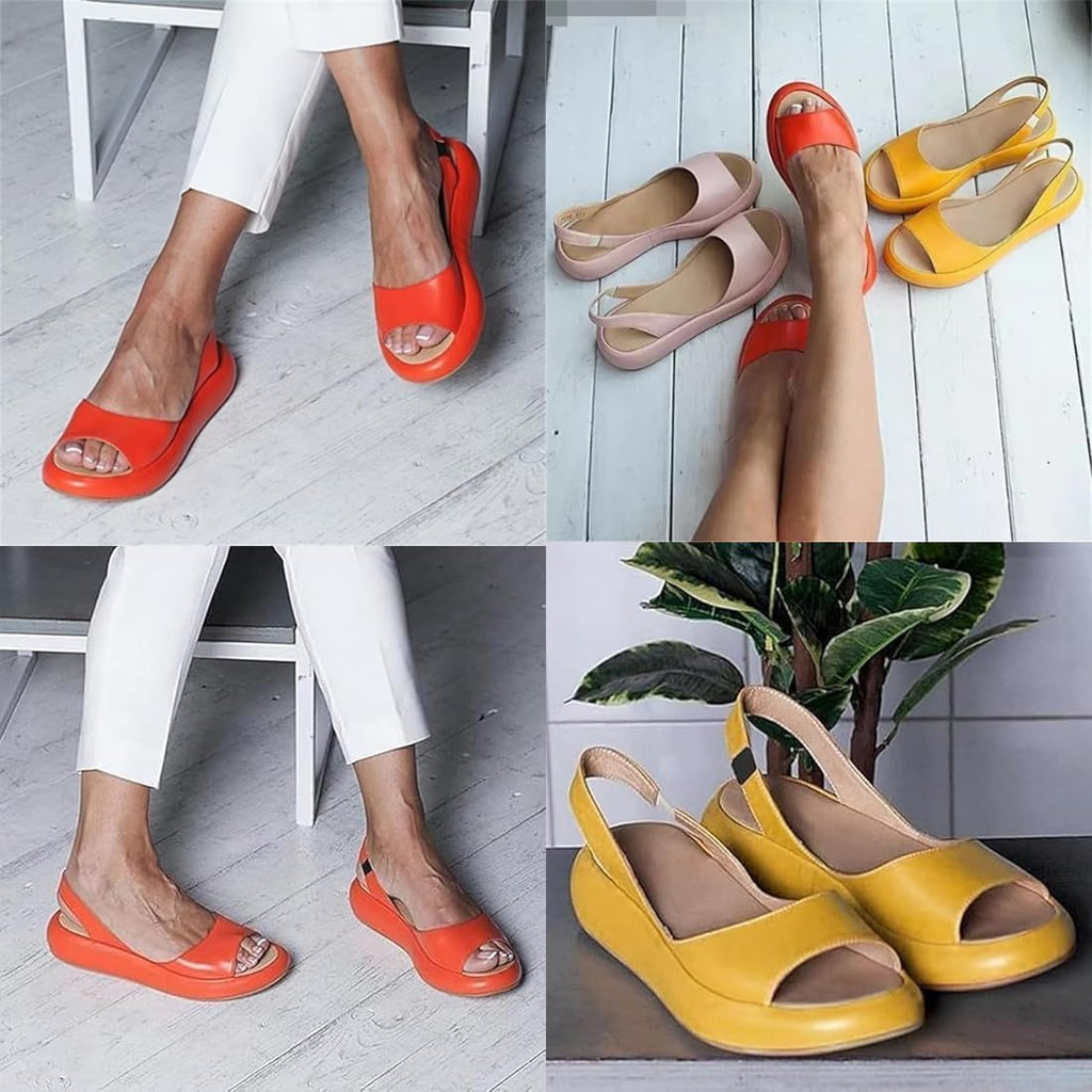 Slingback Platform Wedge Sandals — view 6
