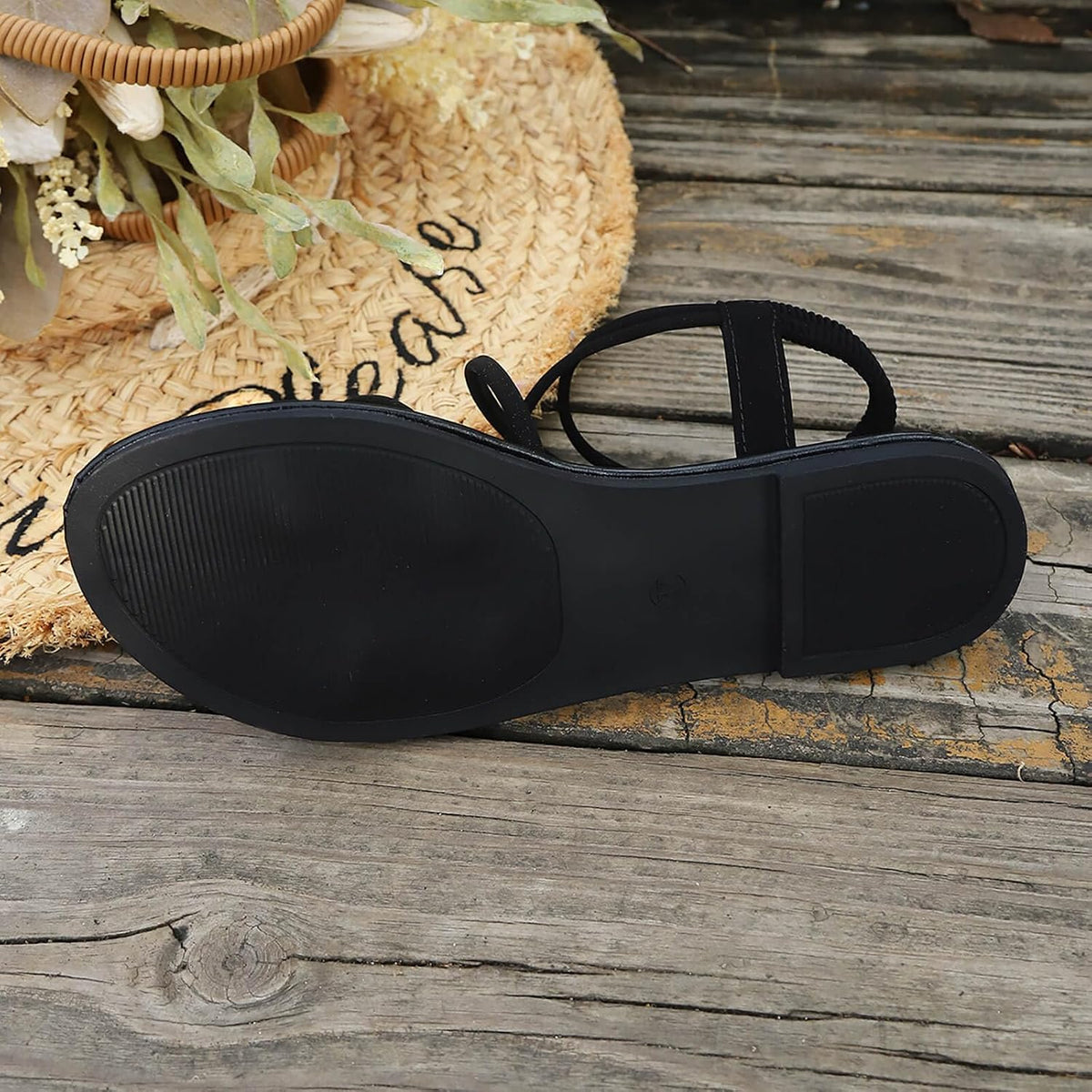 Roman Cross-Strap Flat Sandals — view 11