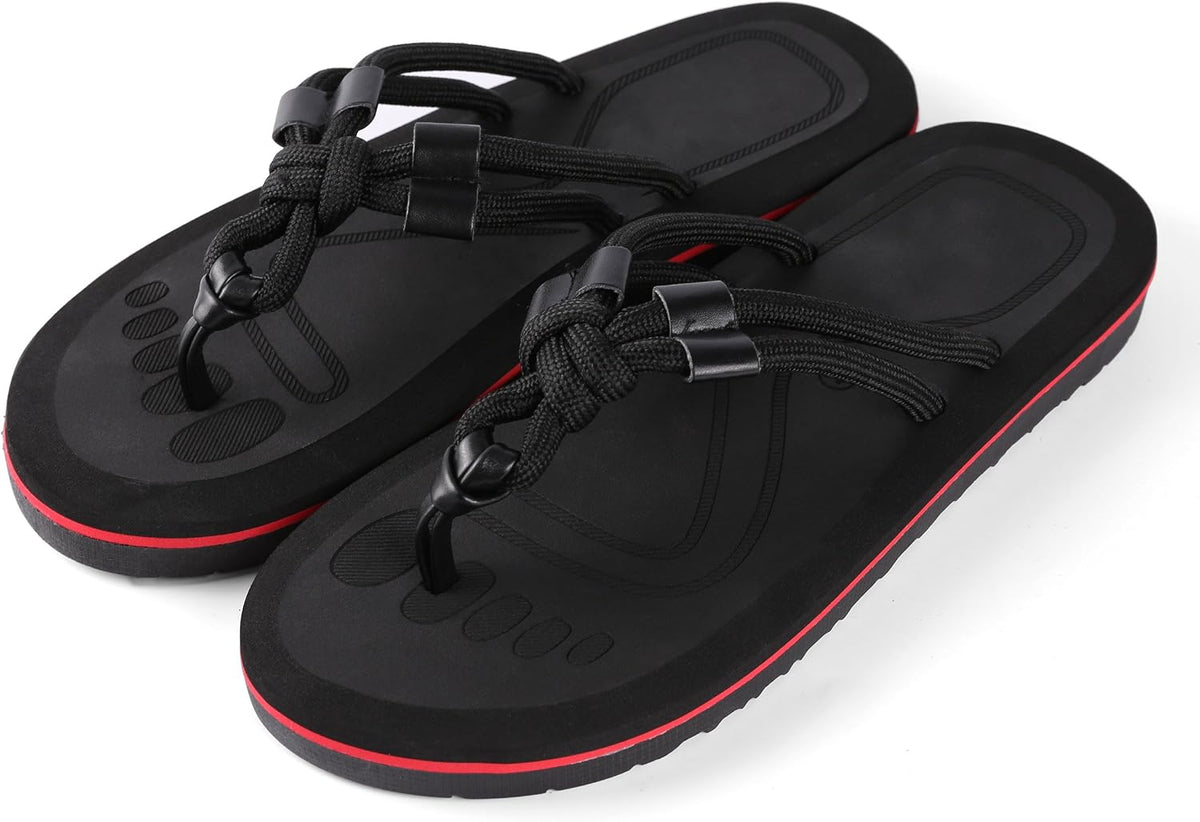 Knotted Rope Thong Sandals — view 1
