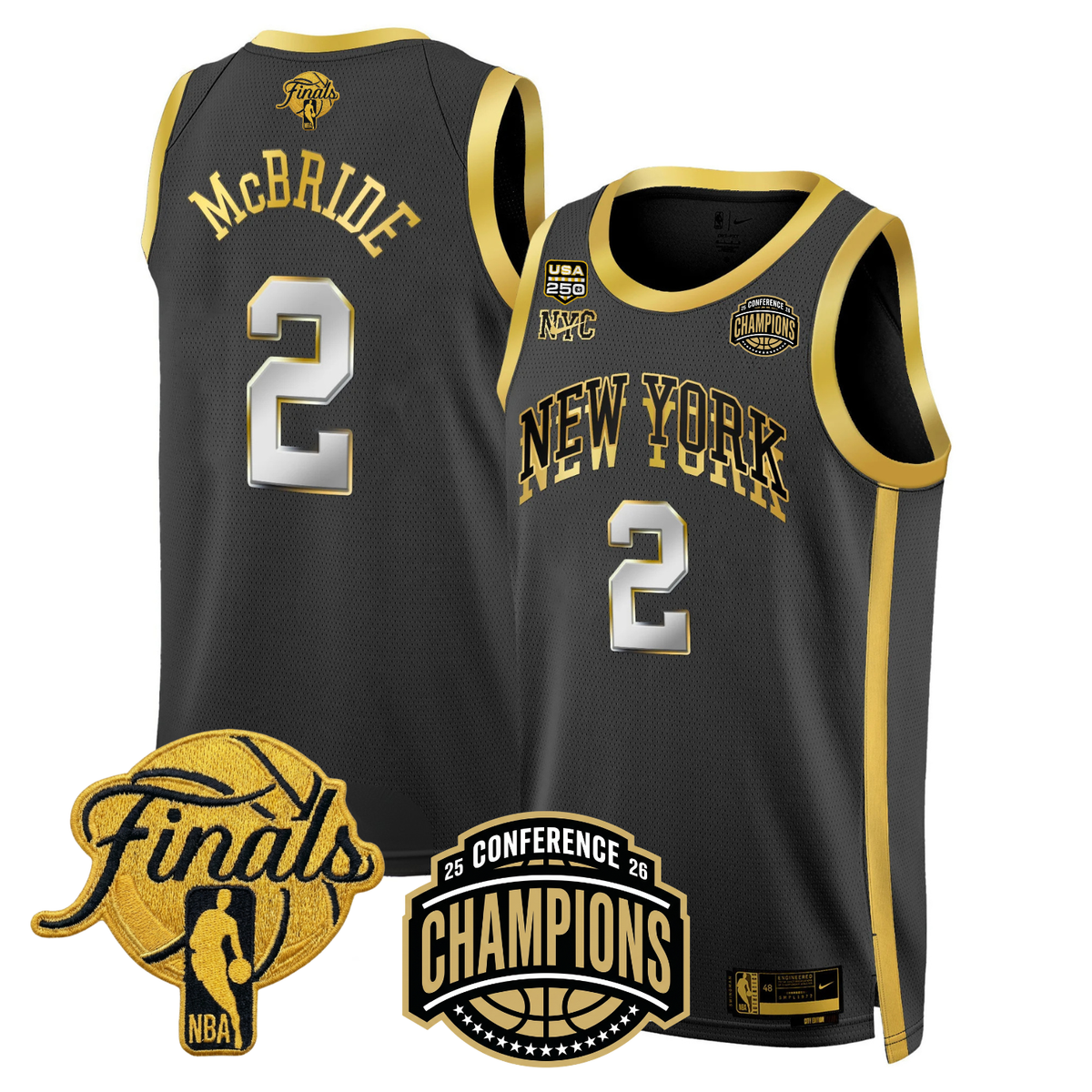 NYK 2026 Finals Limited Gold Jersey V2 - Stitched - image 3