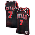 Toni Kukoc Chicago Bulls 1995/96 Black Hardwood Classics Swingman Basketball Jersey - image 1