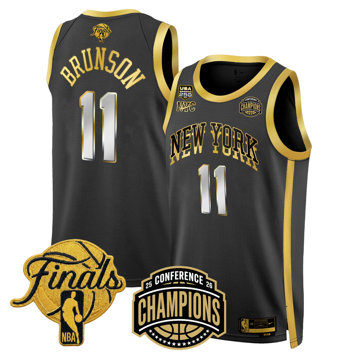NYK 2026 Finals Limited Gold Jersey V2 - Stitched - image 1