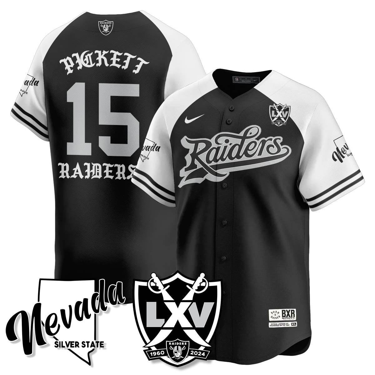 LVR Born x Raised Baseball Jersey - All Stitched - image 5