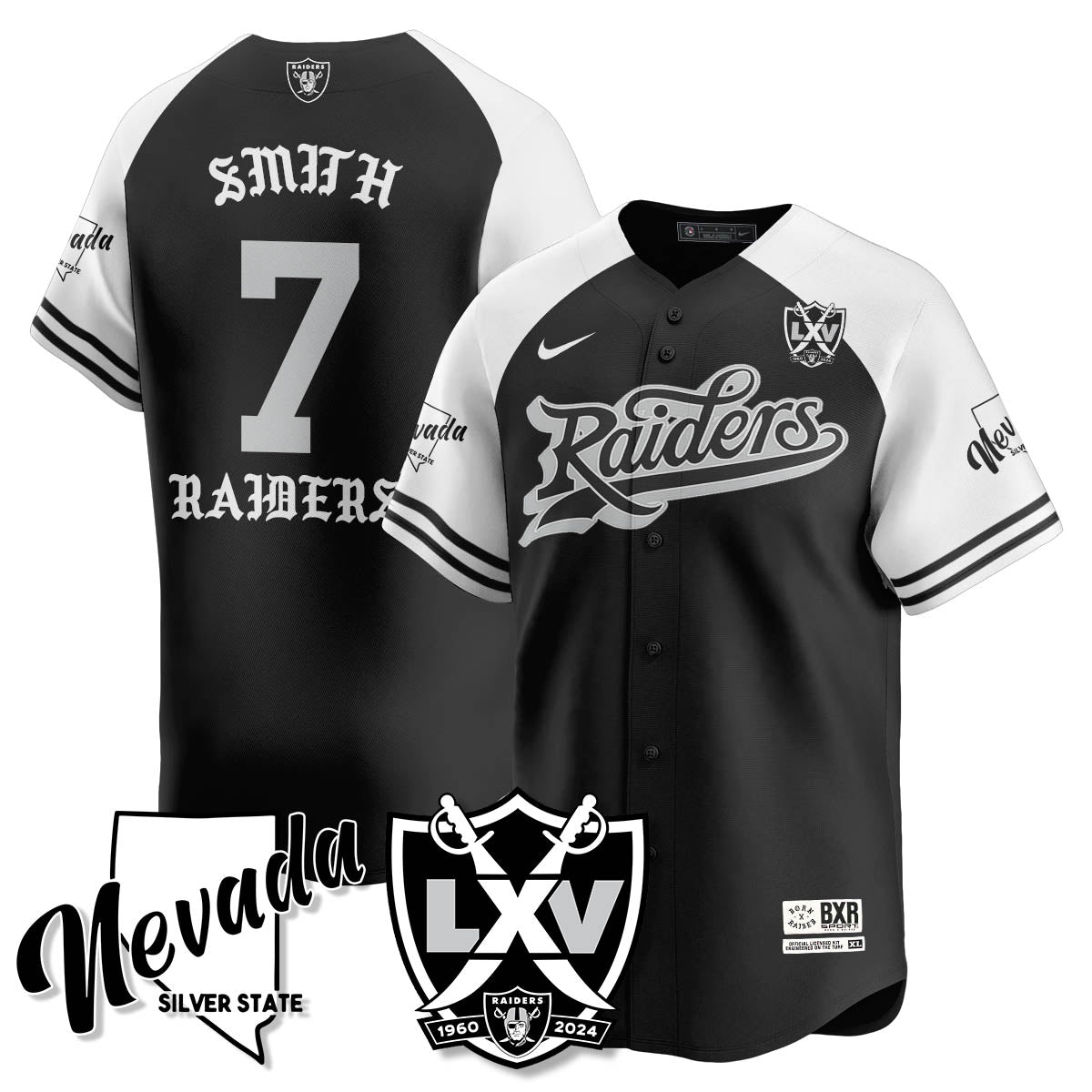LVR Born x Raised Baseball Jersey - All Stitched - image 4
