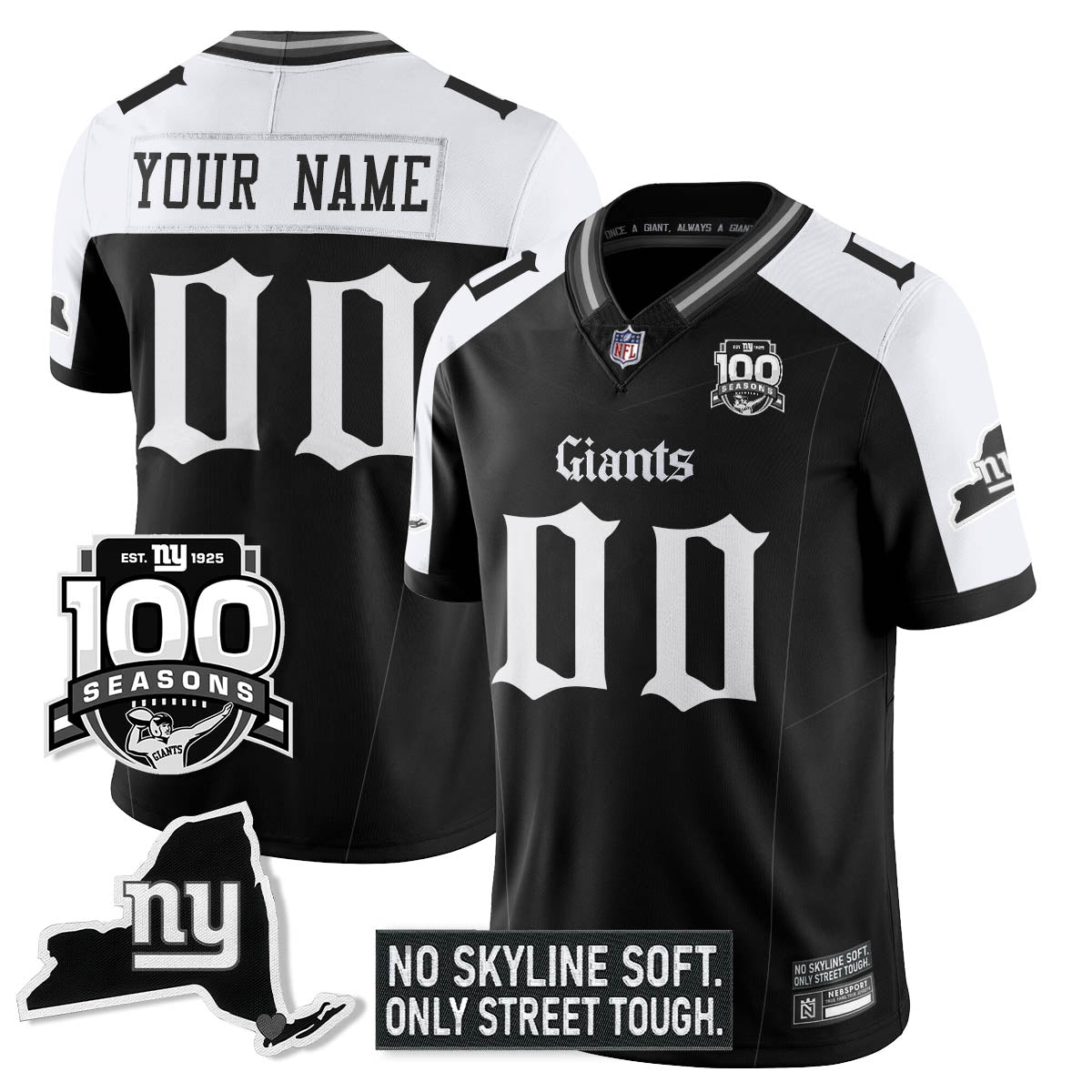 NYG 100th Seasons 'Gothic Gotham Edition' Vapor Limited Jersey - image 25