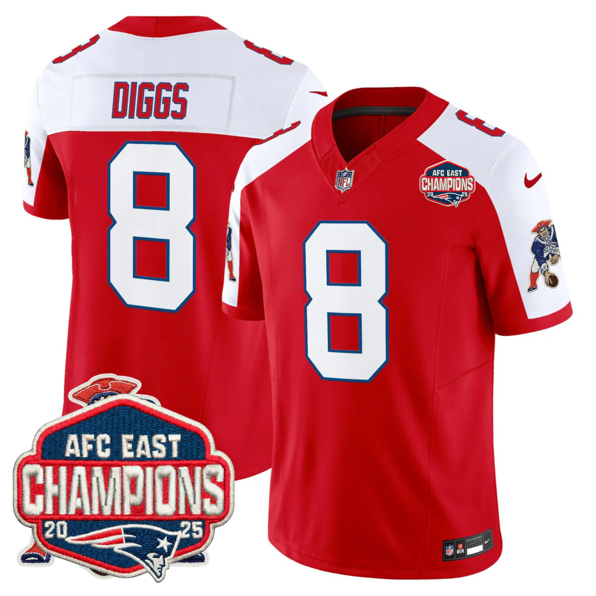 NE AFC East Champions Throwback Vapor Limited Jersey V2 - image 5