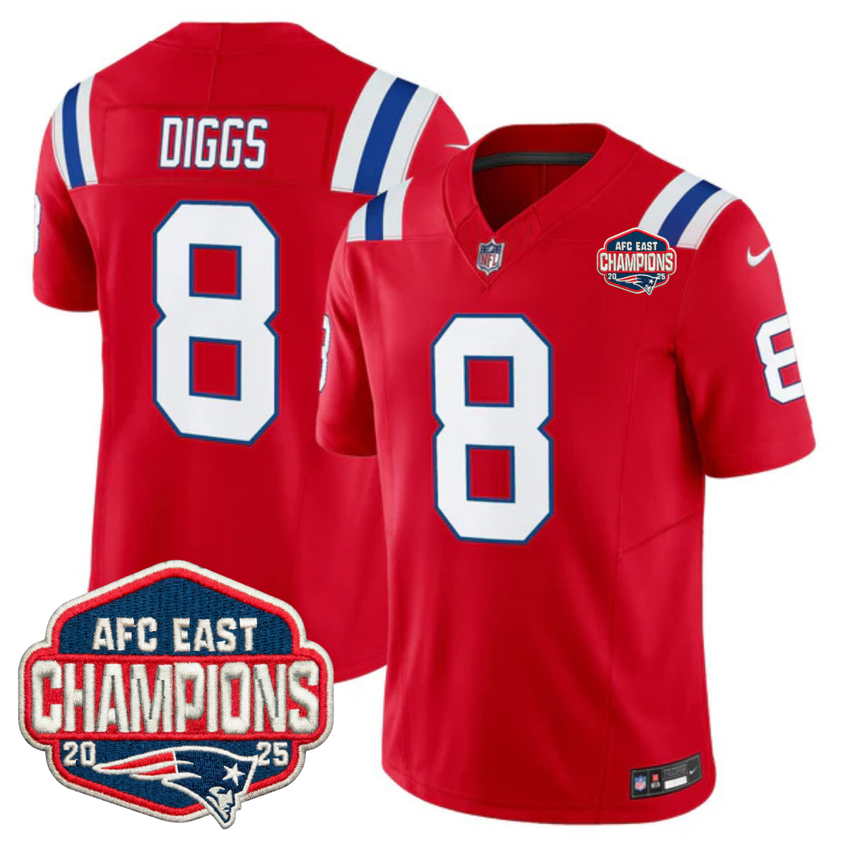 NE AFC East Champions Throwback Vapor Limited Jersey V2 - image 14