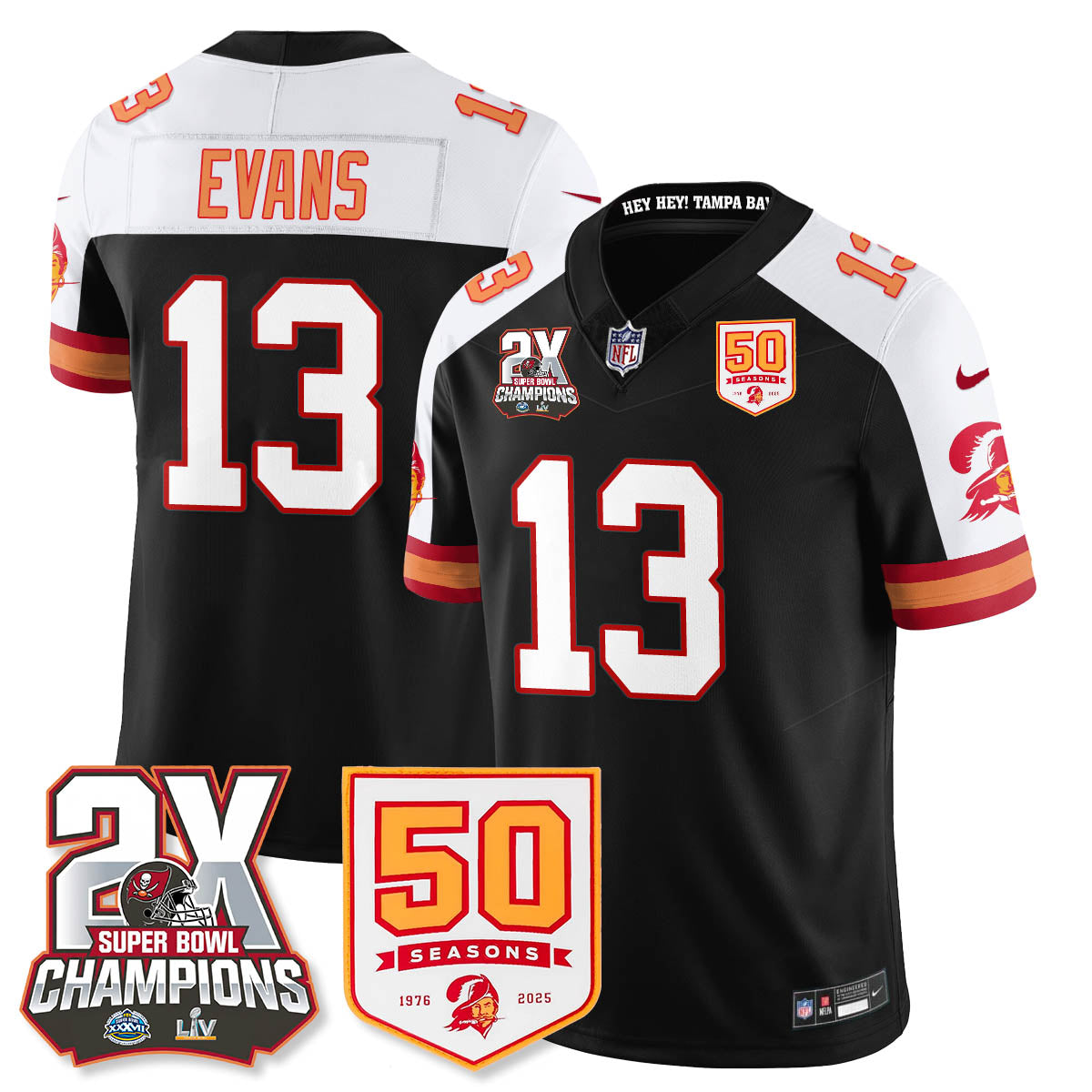 TB 2-Time Champions Patch Throwback Vapor Limited Jersey - image 10