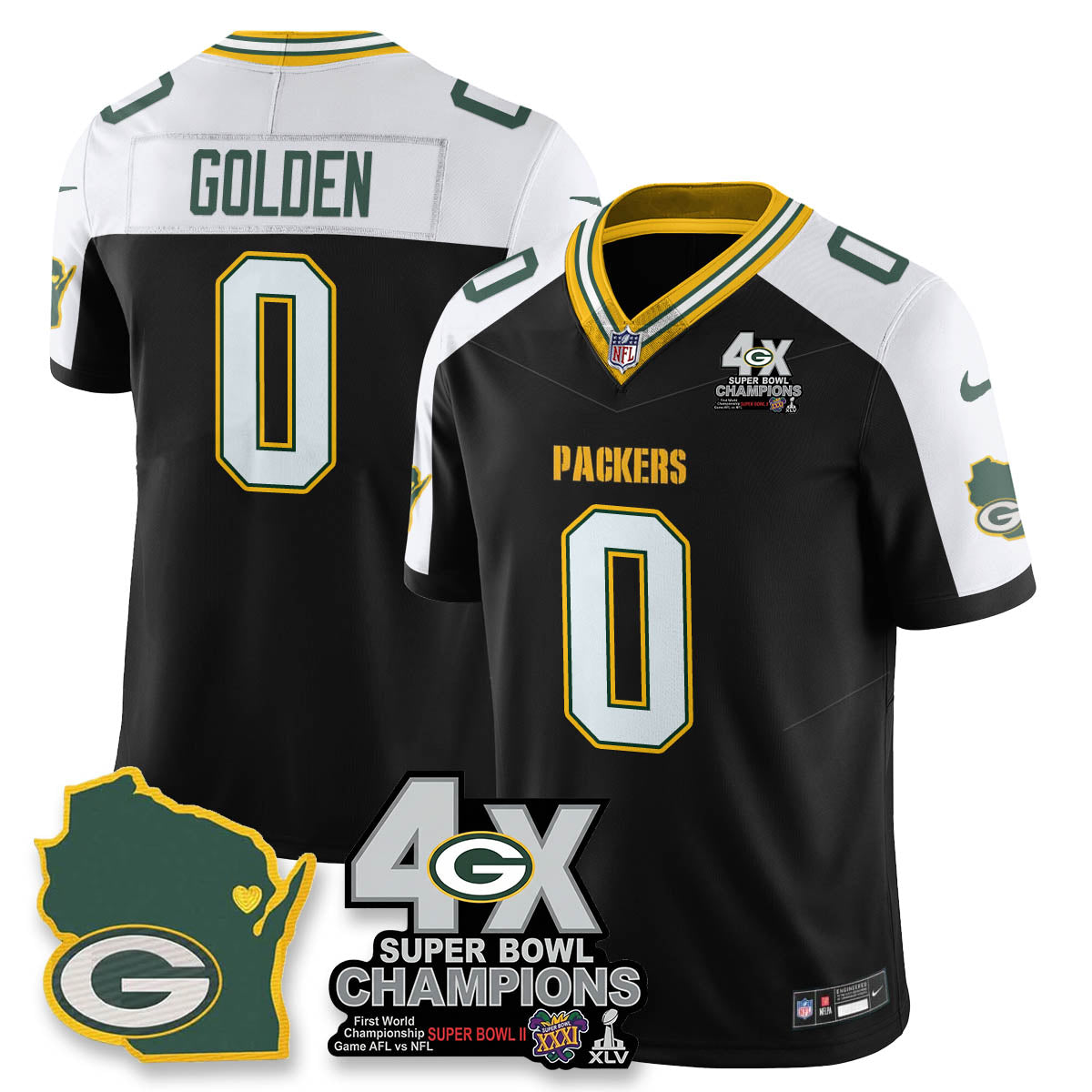 GB 4-Time Champions Patch Vapor Limited Jersey - image 5
