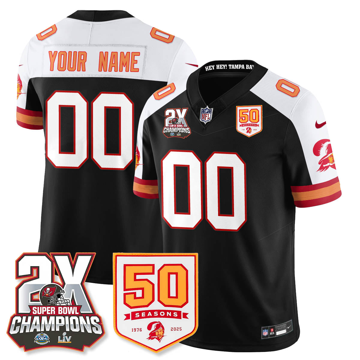 TB 2-Time Champions Patch Throwback Vapor Limited Jersey - image 28
