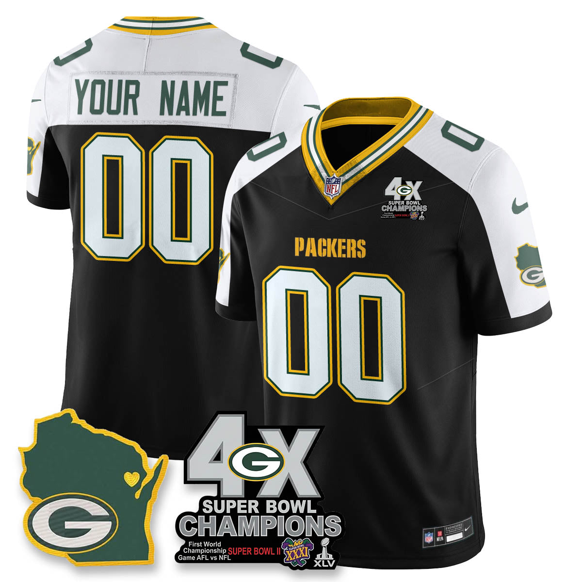 GB 4-Time Champions Patch Vapor Limited Jersey - image 43