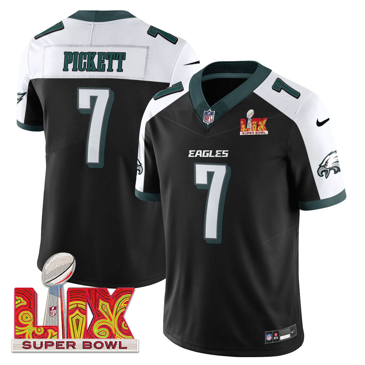 PE Super Bowl LIX Patch Vapor Limited Jersey - image 34