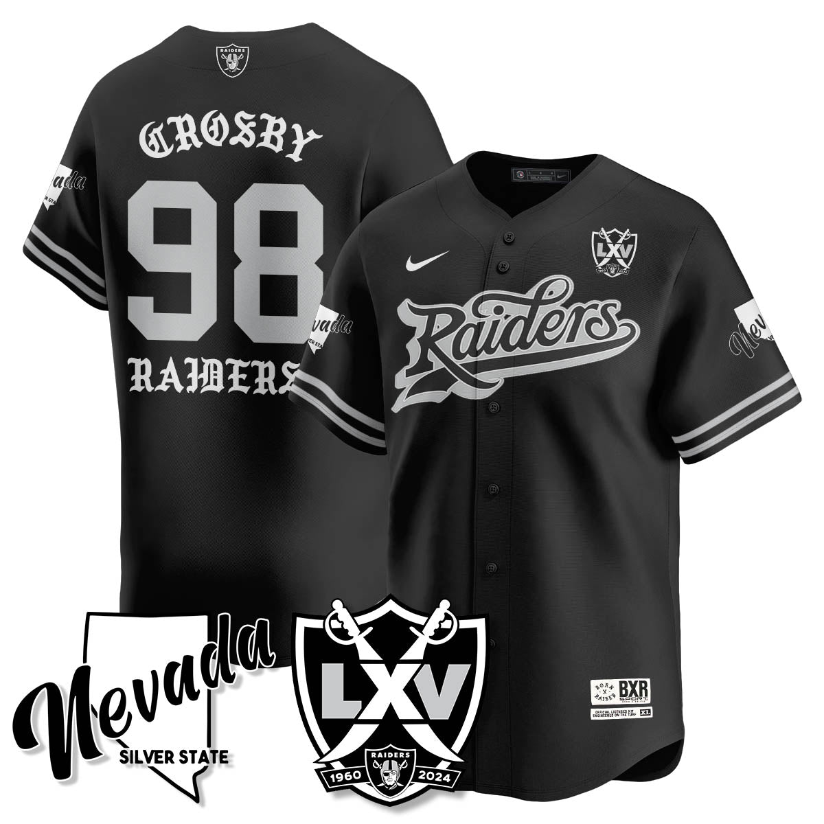 LVR Born x Raised Baseball Jersey - All Stitched - image 6