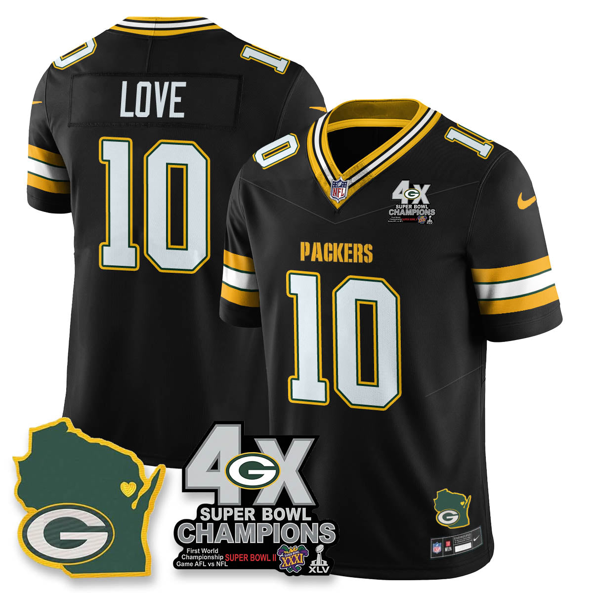 GB 4-Time Champions Patch Vapor Limited Jersey - image 22