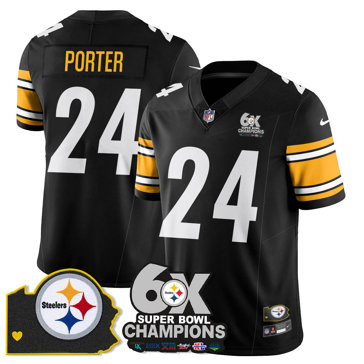 PIT 6-Time Champions Patch Vapor Limited Jersey - image 28