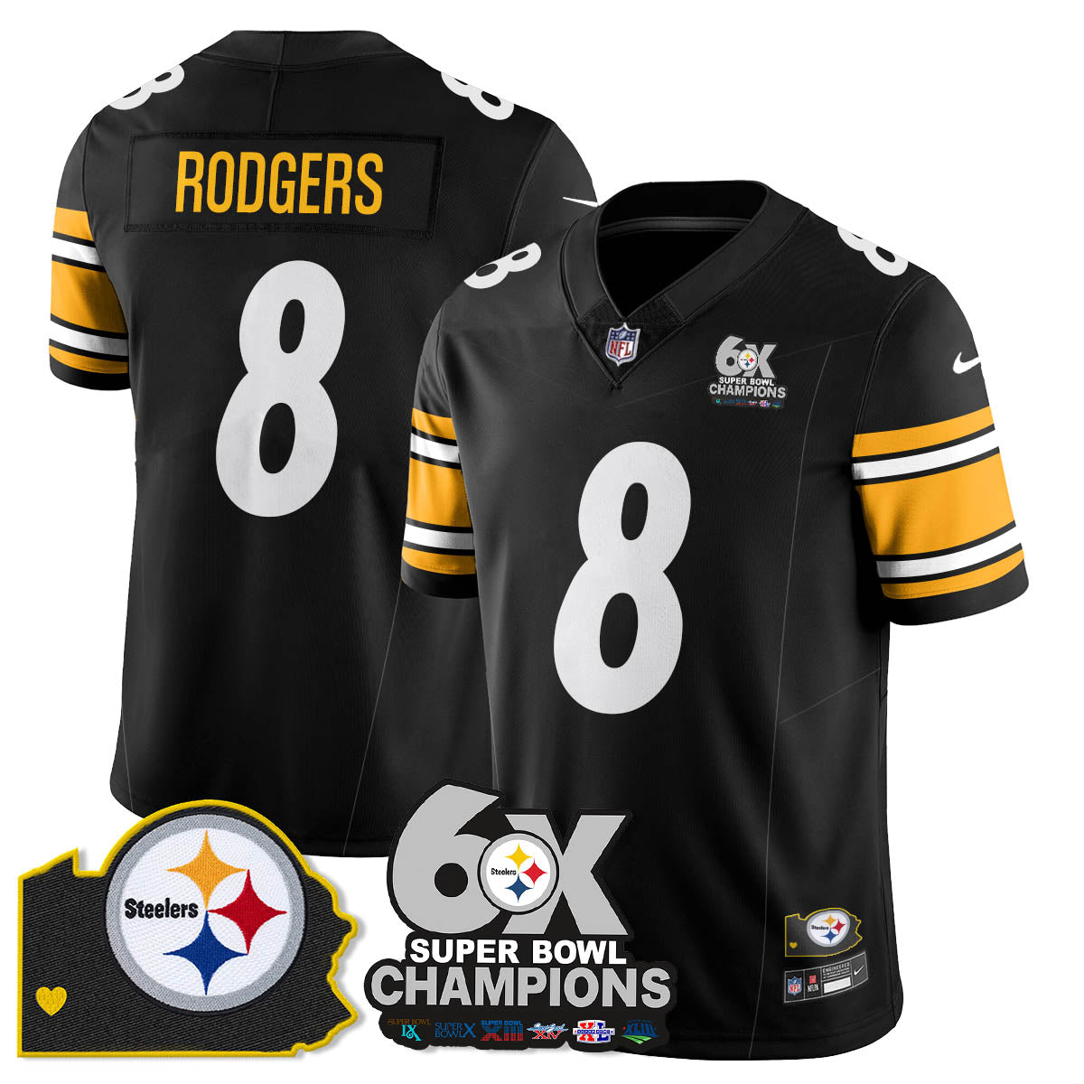 PIT 6-Time Champions Patch Vapor Limited Jersey - image 25